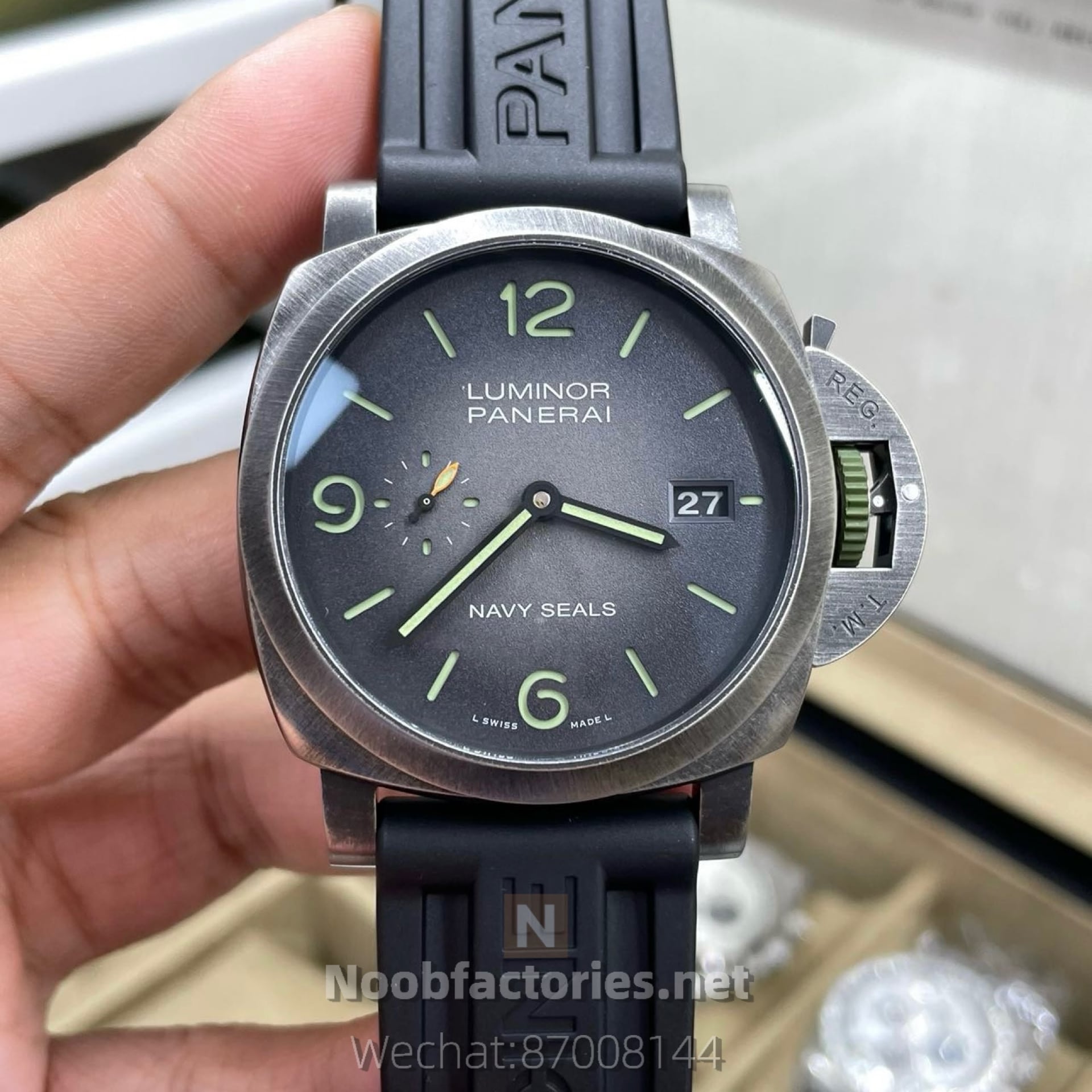 沛納海pam1412 鋼殼做舊拉絲工藝 Noobfactories N廠復刻錶 高仿手錶 - YBAG香港 - YBAG香港 沛納海pam1412 鋼殼做舊拉絲工藝 Noobfactories N廠復刻錶 高仿手錶 - YBAG香港